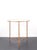 Mid-Century Modern Vintage French Pedestal Table in Gilded Metal with Imitation Bamboo Finish and Glass Top For Sale - Image 3 of 9