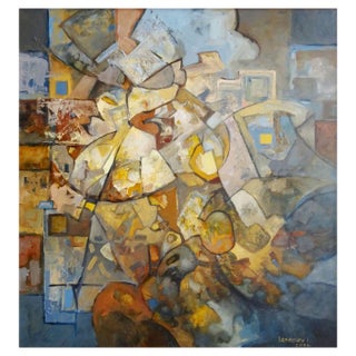 Igor Leontiev, Mushroom Rain Mantra, 2002, Oil on Canvas For Sale