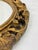 Large Circular Wall Mirror in Carved Gilded Wood, 1940s For Sale - Image 9 of 12