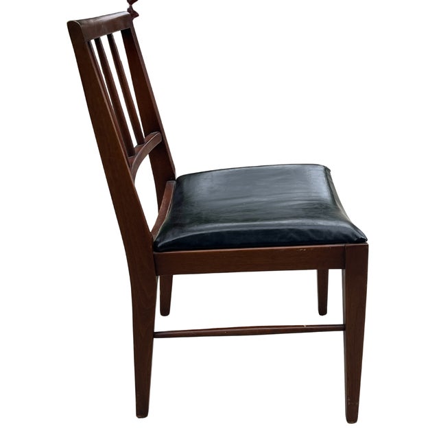 Davis Cabinet Company Mid 20th Century Davis Cabinet Company Walnut Dining Chair For Sale - Image 4 of 6