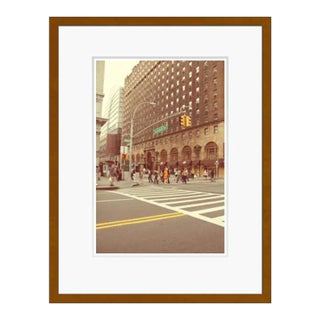 Woman in Orange on Lexington by Stuart Möller Framed For Sale