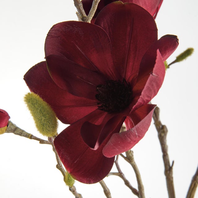 Contemporary Magnolia Branches 34" St/4 For Sale - Image 3 of 4