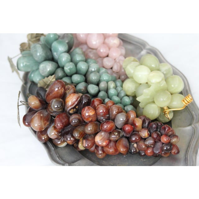 Stone Grape Cluster, 1970s, Set of 4 For Sale - Image 7 of 18