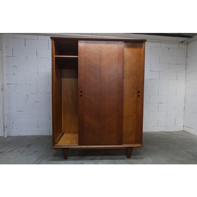 Wardrobe with Sliding Doors, 1950s For Sale - Image 16 of 18