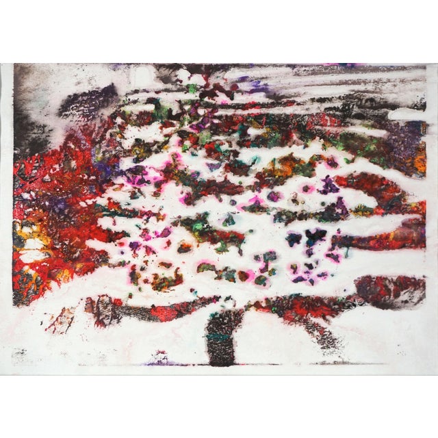 Cosmos and Tree Original Abstracted Composition by Charles David Francis For Sale - Image 4 of 4