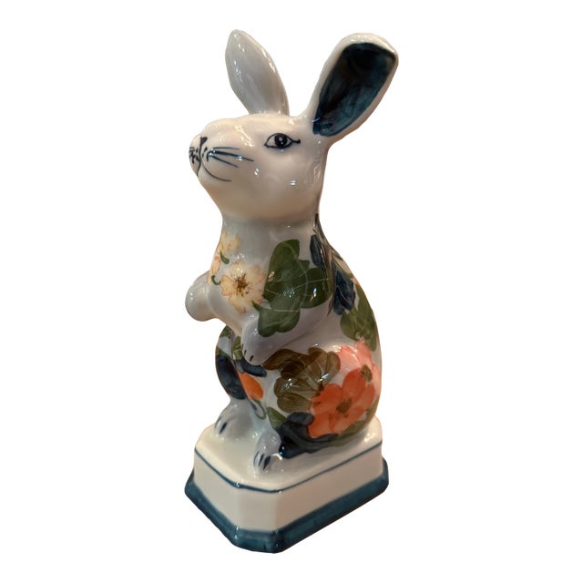 Vintage Floral Bunny Rabbit For Sale