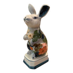 Vintage Floral Bunny Rabbit