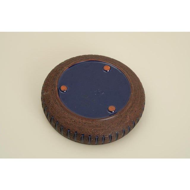 Blue Studio Ceramic Bowl from Gabriel, Schweden, 1970s For Sale - Image 8 of 12