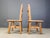 Vintage Brutalist Oak Dining Chairs, 1960s, Set of 6 For Sale - Image 4 of 15