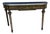 Vintage French Louis XVI Style Verdigris Demilune Console Table For Sale