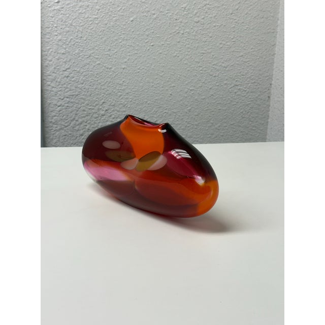 Traditional Bengt Hokanson & Trefny Dix Art Glass Vase For Sale - Image 3 of 12