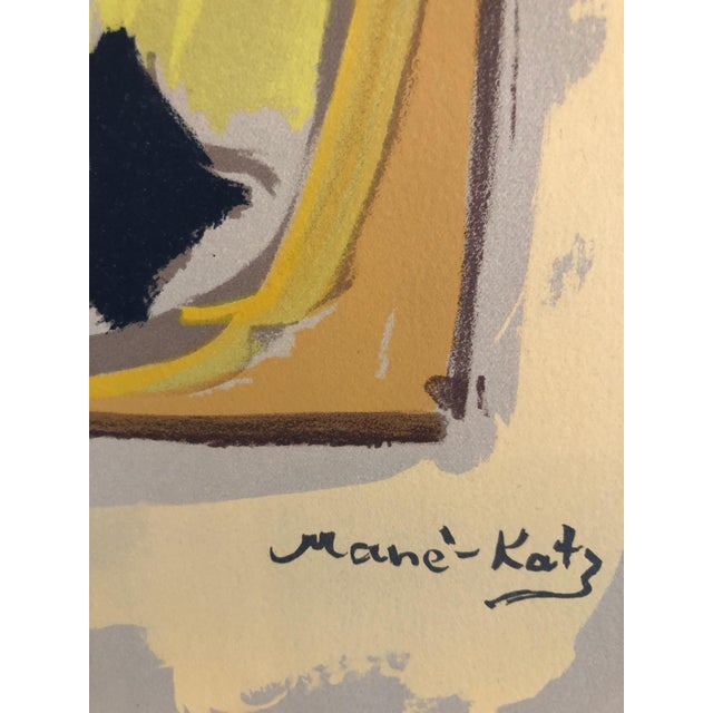 Mane-Katz (1894-1962) Original Lithograph published by Andre Sauret, Monte Carlo, 1966, printed in France, by Mourlot. The...