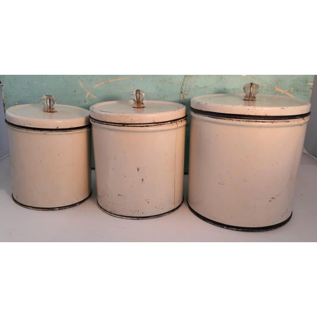 Transform your kitchen into a charming floral retreat with this stunning set of vintage metal canisters! Each piece...