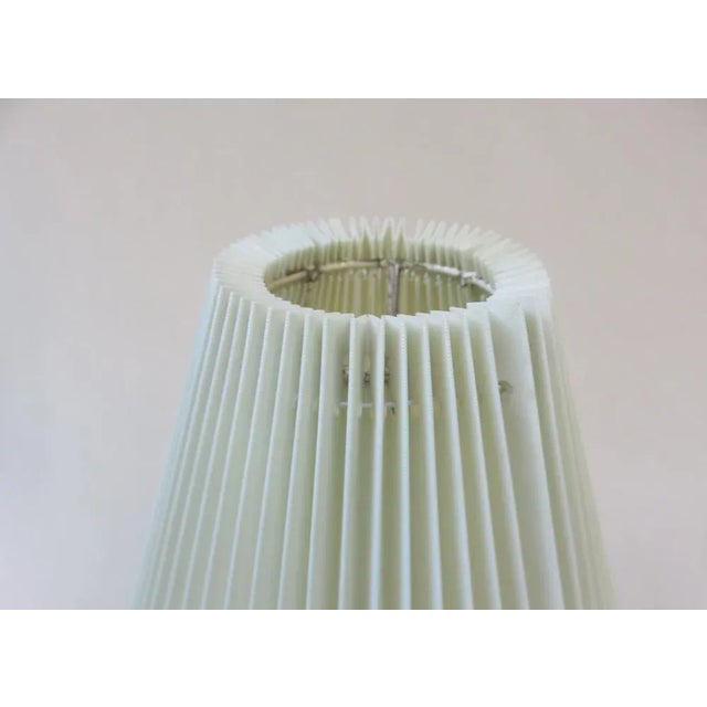Minimalist Pleated Screen Plastic String Table Lamp, 1960s For Sale - Image 12 of 18
