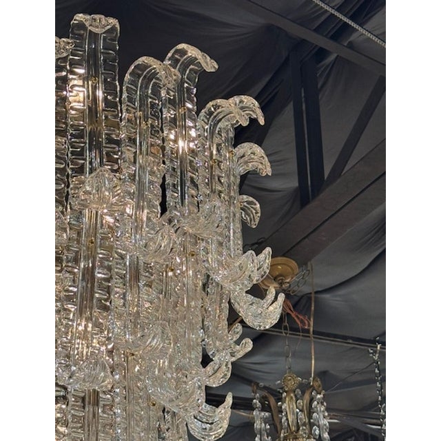 Late 20th Century Vintage Waterfall Chandelier Attributed to Barovier For Sale - Image 5 of 8
