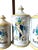 White 1960s Set of 3 Italian Majolica Apothecary Jars – Aqua Anisi, Rosmarinus & Aqua Salvia For Sale - Image 8 of 11