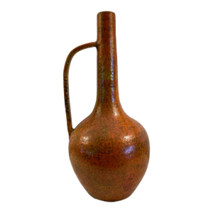 Mid Century West German Volcano Orange Jug