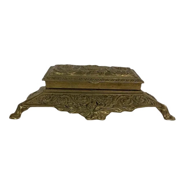 Brass Stamp Box For Sale