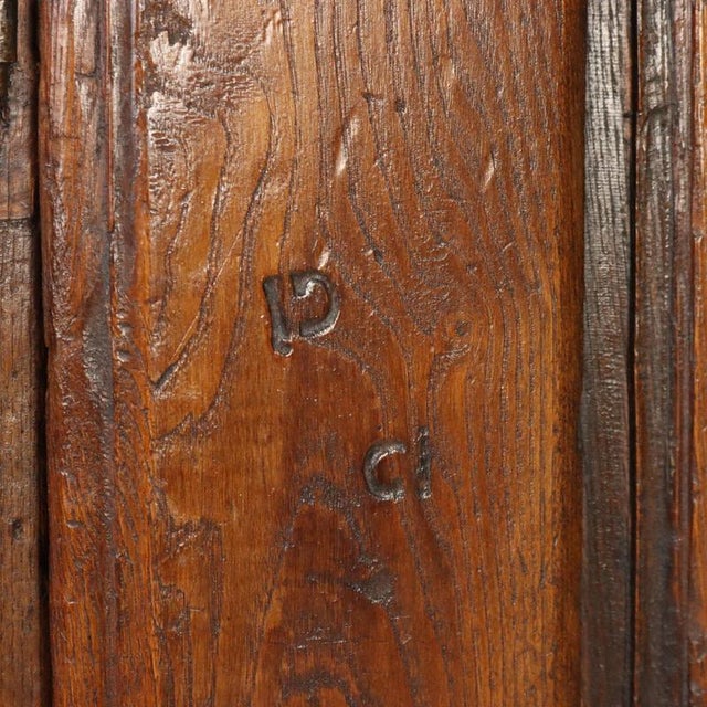 Brown Chestnut Sideboard with Bipartite Paneled Doors For Sale - Image 8 of 13
