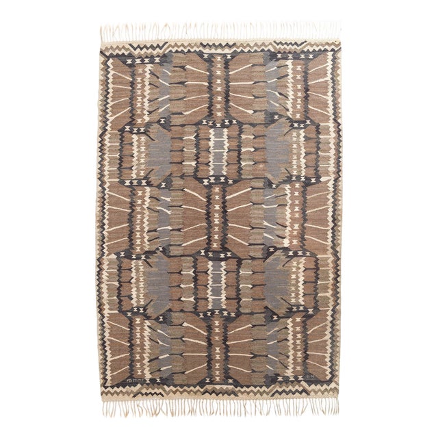 Strålblomman Grå Rug by Barbro Nilsson, 1952 For Sale