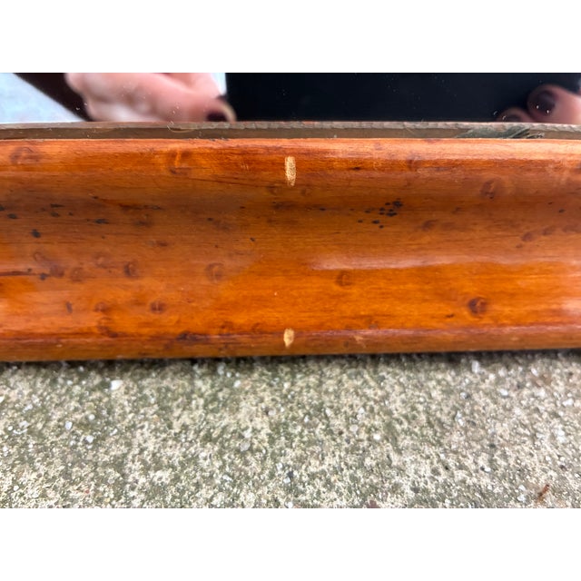 Vintage Wooden Mirror For Sale - Image 13 of 14