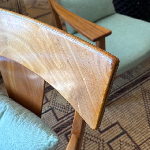 Late 20th Century Pair of Carlos Motta Cm7 Lounge ArmChairs For Sale In West Palm - Image 6 of 12