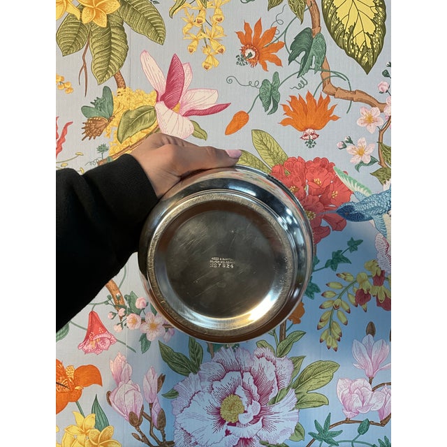 English Late 20th Century Reed & Barton Silver Plated Serving Bowl For Sale - Image 3 of 4