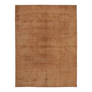 Vintage Distressed Textural Rug in Beige & Brown Tones - Rug & Kilim For Sale