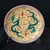 Art Deco Chinese Ceramic Plate,Qianlong Marked Yellow Ground Famille Rose Porcelain Plate Hand Painted Double Dragon Pattern For Sale - Image 3 of 10