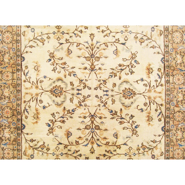 1940s Vintage Turkish Decorative Oriental Oushak Rug in Room Size For Sale - Image 5 of 6