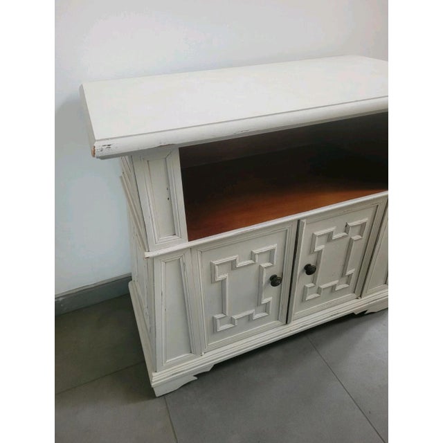 Vintage Two-Door Sideboard with Wheels and Open Compartment, 1970s For Sale - Image 10 of 11