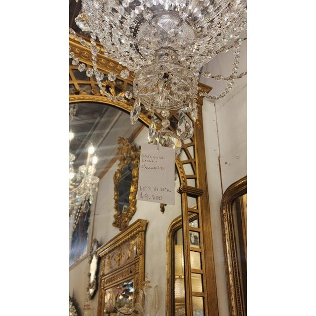 19th Century Swarvoski Crystal Chandelier For Sale - Image 10 of 10