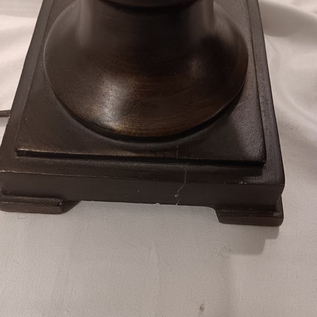 Neoclassical Style Table Lamps With Sculptured and Layered Lampshades - a Pair For Sale - Image 14 of 18