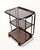 1970s 3 Shelf Dark Chrome Bar Cart on Wheels, 1970s For Sale - Image 5 of 5