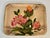 Vintage Exotic Flower Fabric Covered Tray For Sale - Image 11 of 11