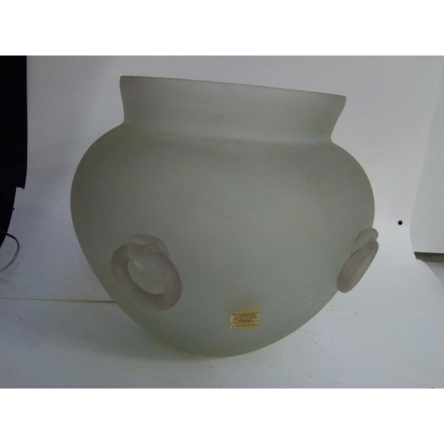 White Murano Glass Vase from Seguso, 1960s For Sale - Image 8 of 8