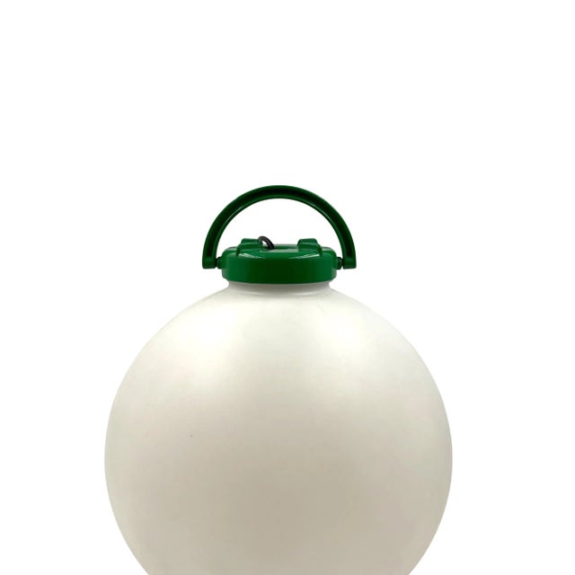 Green Space Age Mod. Tama Table Lamp by Isao Hosoe for Valenti Luce, 1970s For Sale - Image 8 of 12