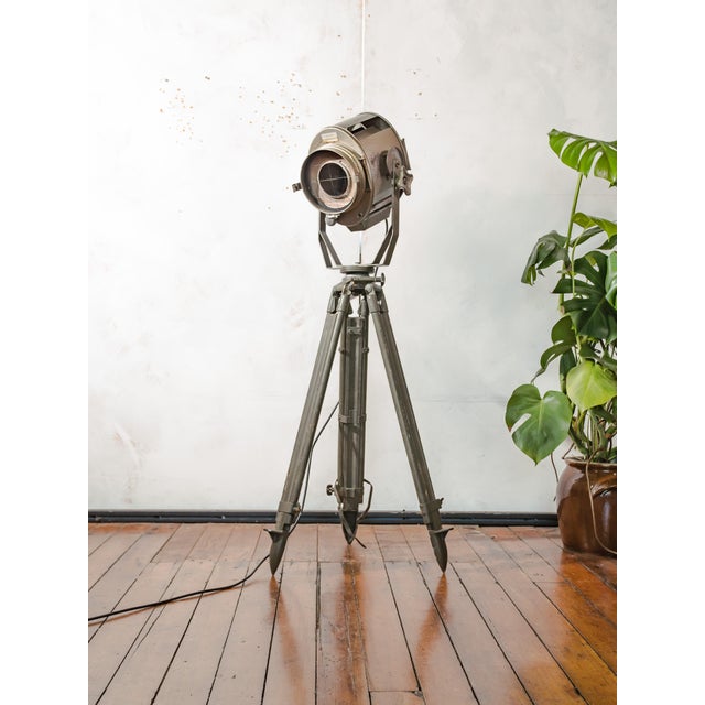 A real theater spotlight. Belgian industrial history. One of a kind. this original adb sp.5 theater spotlight was produced...