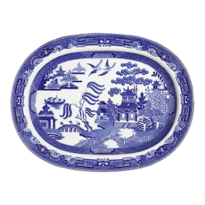 Willow Pattern Oval Platter by Wedgwood, 1891-92