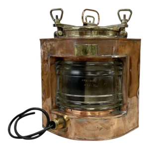 Vintage Polish Single Stacked Fresnel Lens Corner Running Light