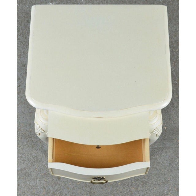 Ivory Single Drawer Nightstands Tables from Willis & Gambier, Set of 2 For Sale - Image 13 of 15