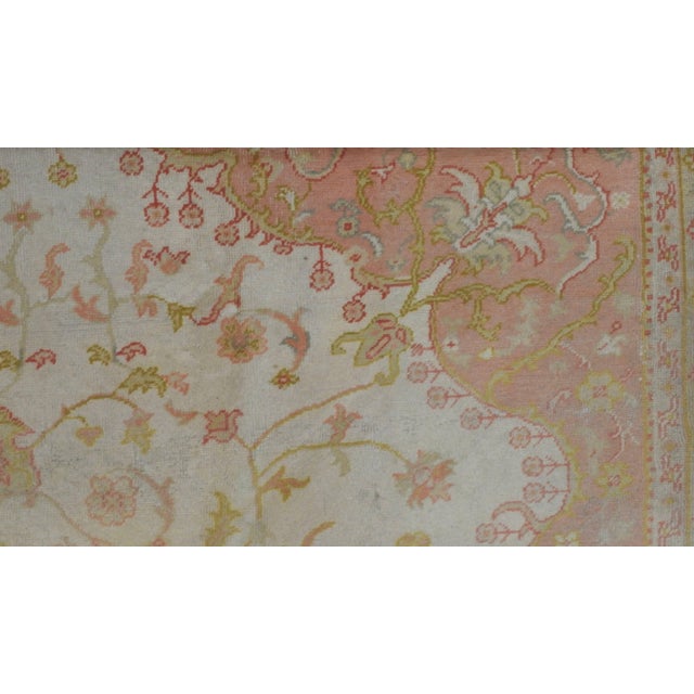 19th Century Turkish Oushak Rug For Sale In Nashville - Image 6 of 10