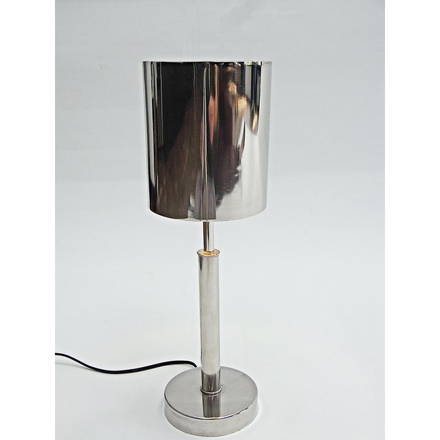 Vintage Chromed Table Lamp from Gunter Lambert, 1990s For Sale - Image 10 of 10