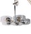 Space Age Chrome and Lucite Chandelier For Sale In New York - Image 6 of 11