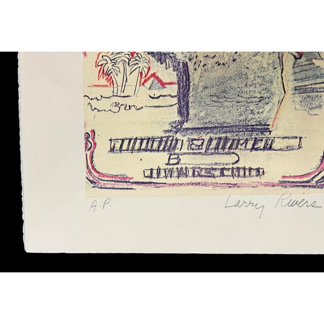 Abstract Larry Rivers 1980 Signed Artist Proof Camel Cig Pop Art Lithograph Print For Sale - Image 3 of 5
