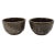 Late 20th Century Studio Pottery Tenmoku Chawan Tea Bowls Set of 3 Wheel Thrown Signed Japan For Sale - Image 5 of 11