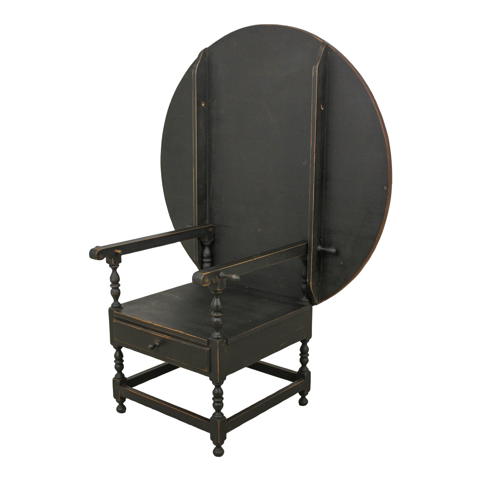 tavern-style-flip-top-dining-table-bench-w-drawer-chairish