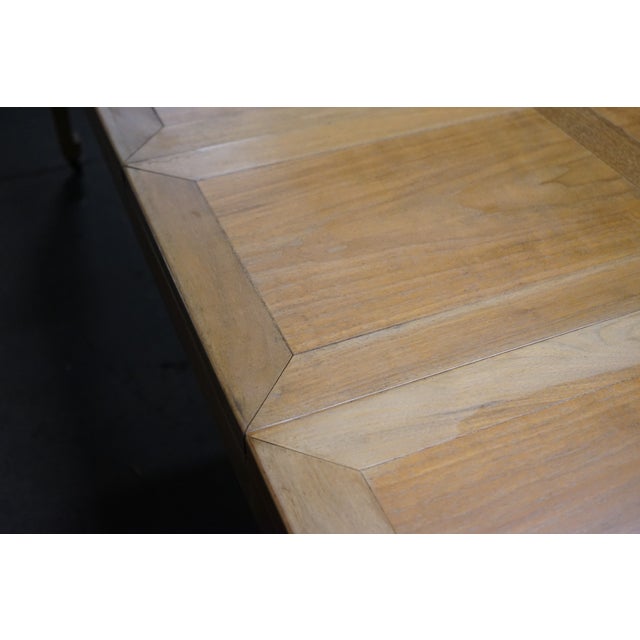 Wood 1950s Michael Taylor for Baker Walnut Extension Dining Table Far East Collection For Sale - Image 7 of 18