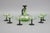 Glass Mid-Century Modern Green and Black Glass Decanter and Glasses, 1950s, Set of 7 For Sale - Image 7 of 18