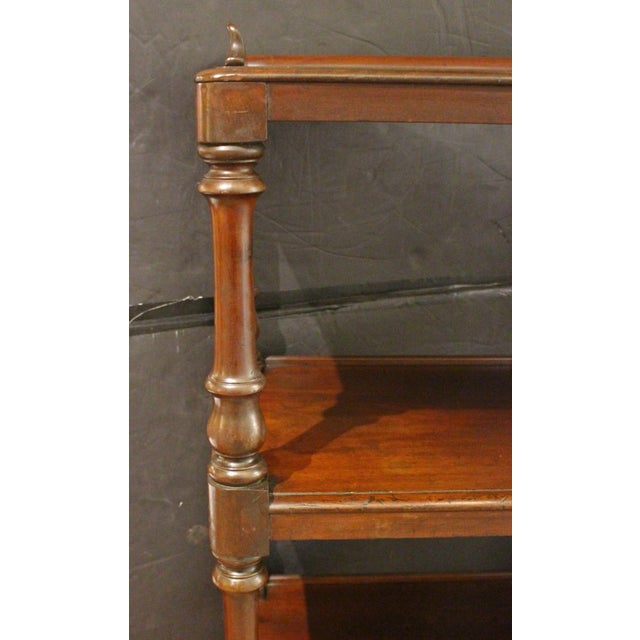 Mid 19th Century Circa 1845 English Dumbwaiter Trolley or Butler's Serving Etagere For Sale - Image 5 of 6